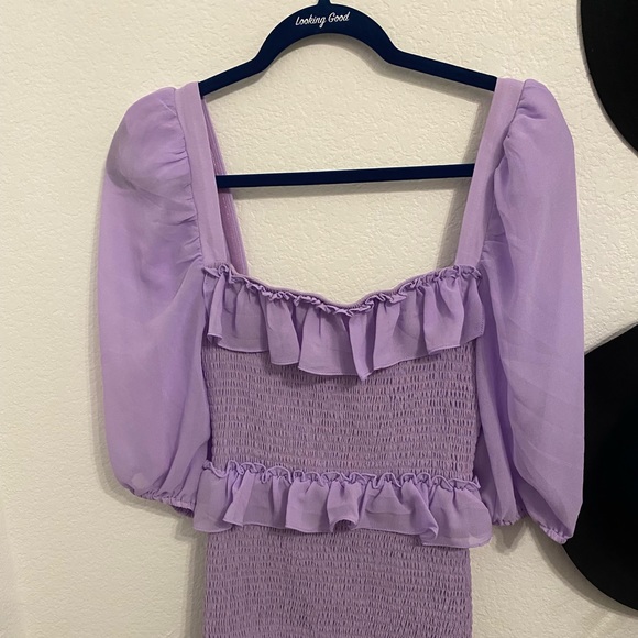 Lovers and Friends Puff Sleeve dress. New without tags - Picture 2 of 6